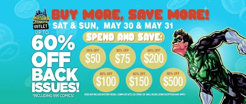 ASTORIA OUTLET SALE! Buy More, Save More Sale: Up to 60% off Back Issue Comics!