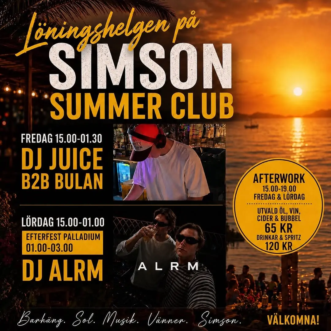 Efterfest på Palladium med DJ ALRM