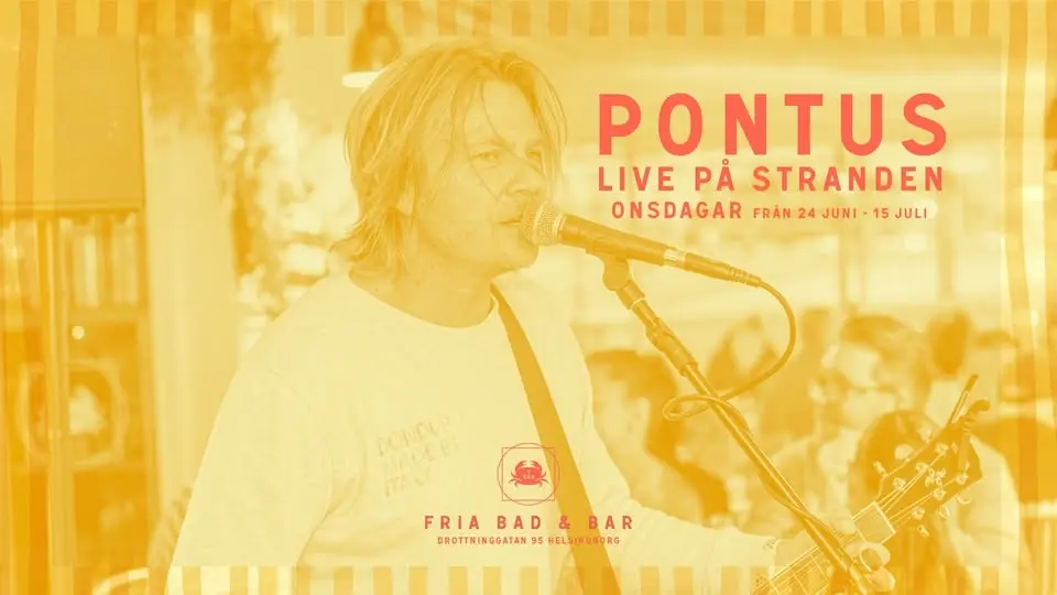 ☀️🎶 LIVE PÅ STRANDEN – MED PONTUS ASSARSSON 🎶☀️