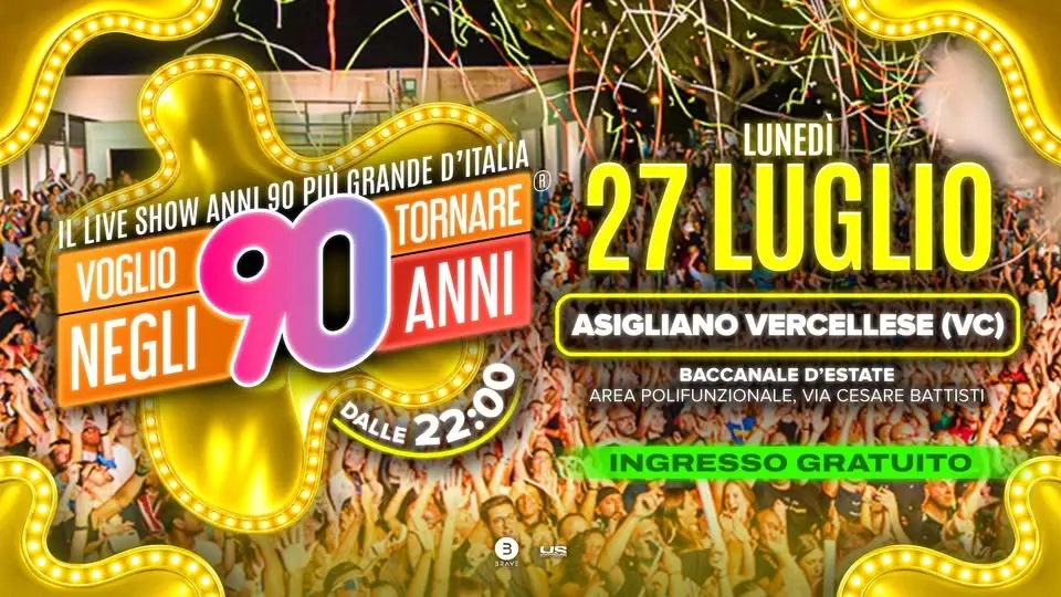 Voglio Tornare Negli Anni 90 ® • Asigliano Vercellese (VC)