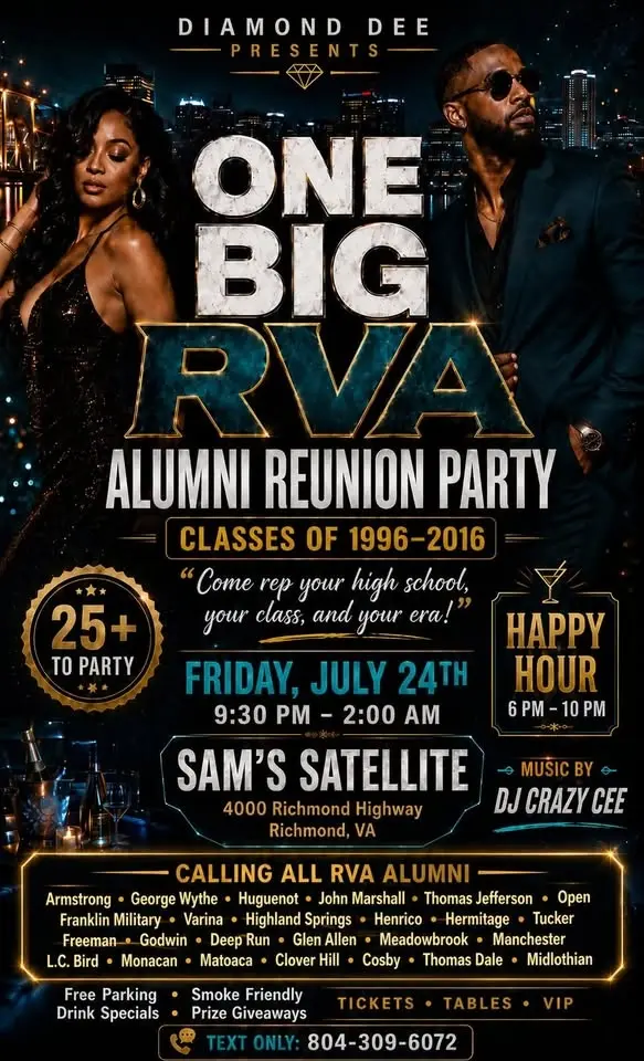One Big RVA Alumni Reunion Party: Class of 1996-2016