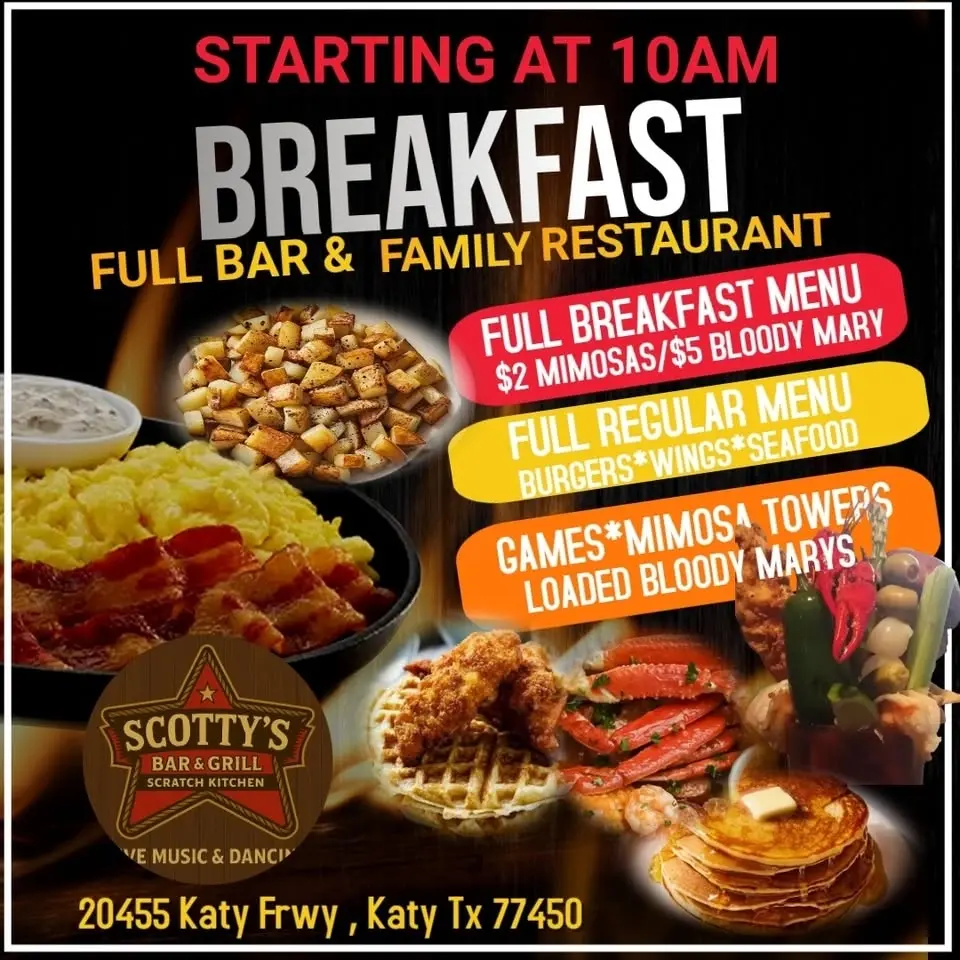 Saturday Brunch / Breakfast 10am -2pm 
