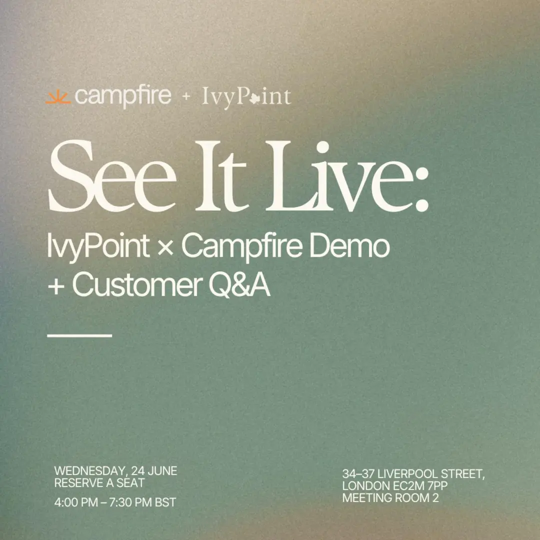 Postponed: IvyPoint x Campfire Demo. We Will Share the New Date Next Week
