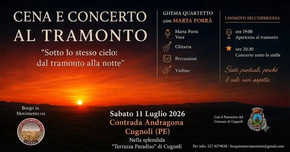 Concerto al Tramonto – "Sotto lo stesso cielo: dal tramonto alla notte"
