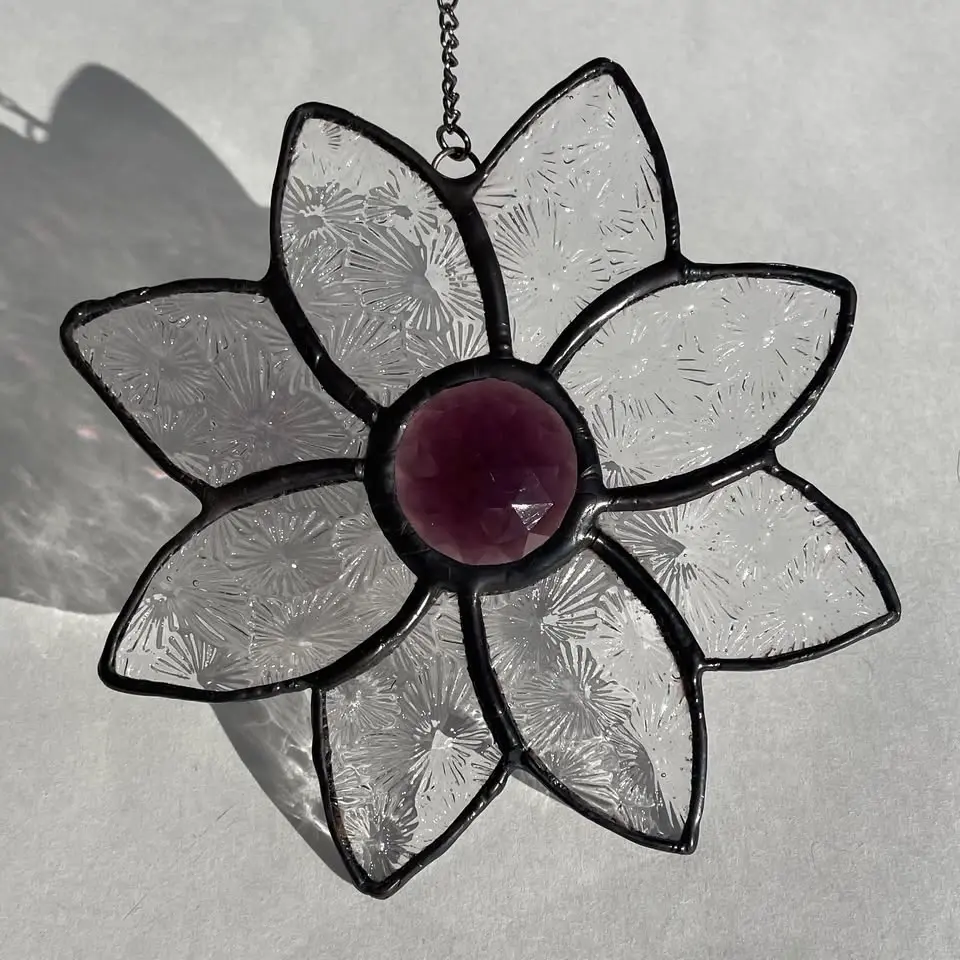 Stained Glass Textured Blossom Art Class