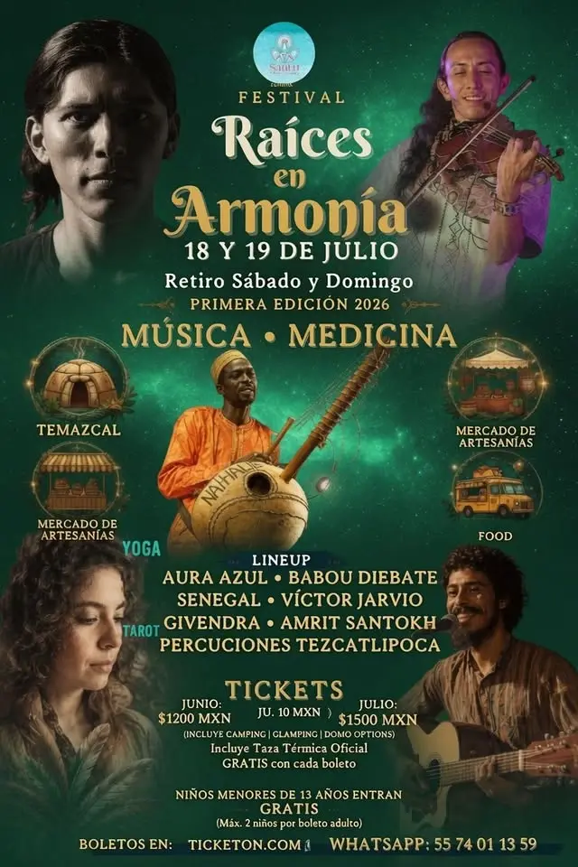 Festival y retiro de música medicina raíces en Armonía 2026