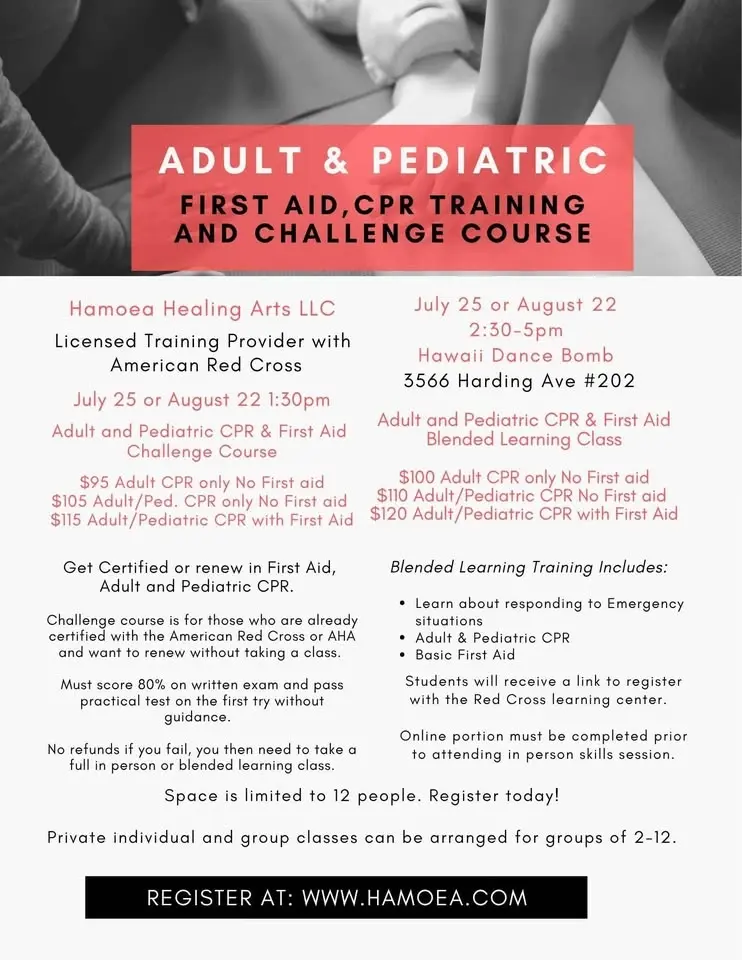 American Red Cross Adult and Pediatric CPR and First aid