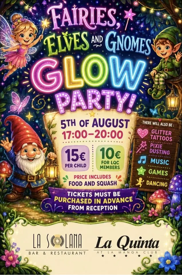 Fairies, Elves and Gnomes Glow Party