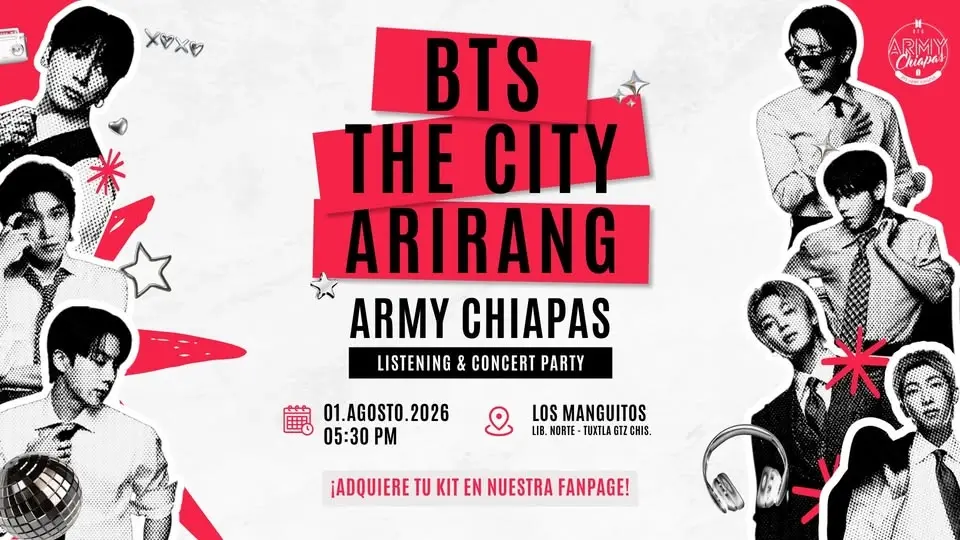 BTS THE CITY - ARIRANG CHIAPAS
