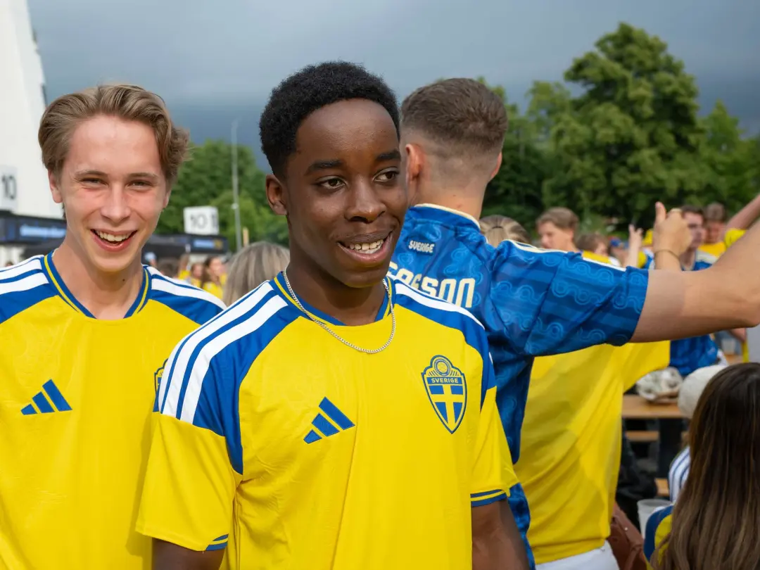Visning av Sveriges match mot Frankrike i 16-delsfinal på Slottsskogsvallen
