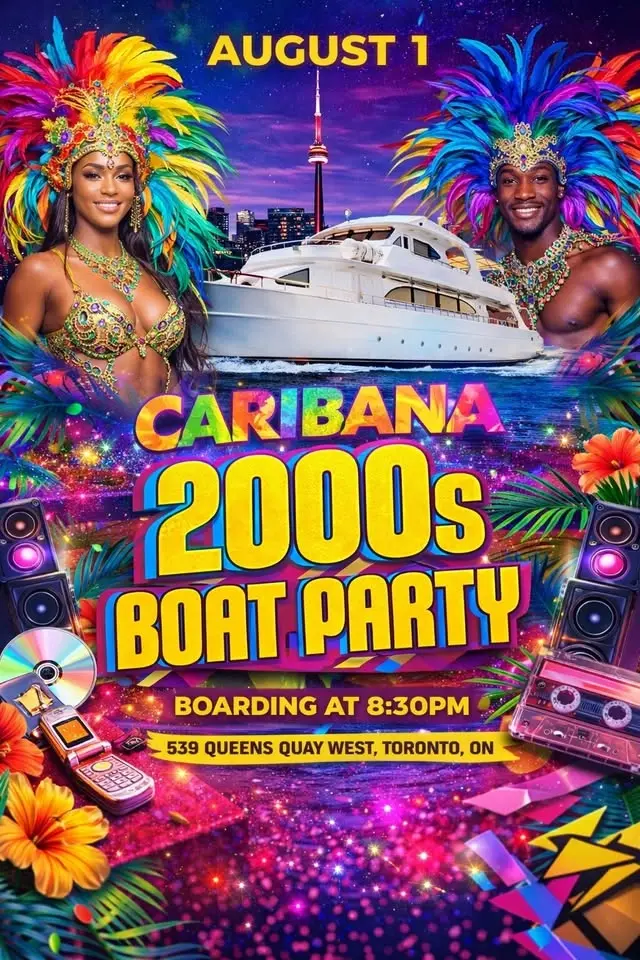 Toronto Caribana Boat Party - 2000’s edition - August 1, 2026