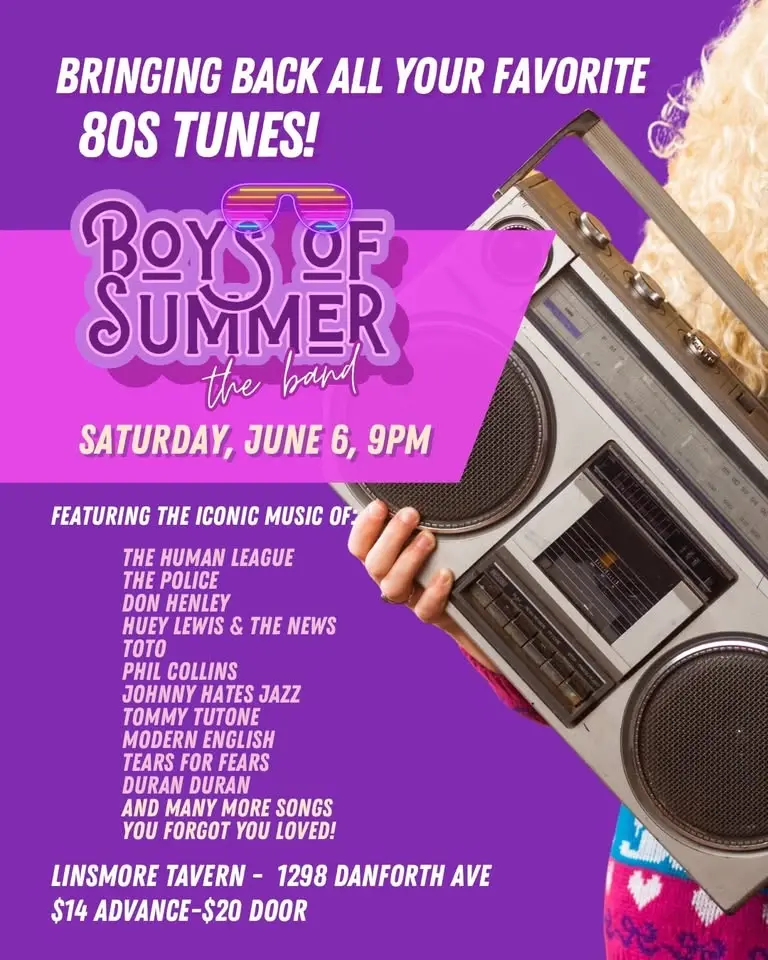 Boys of Summer – Premium 80s Tribute Experience Live at the Linsmore Tavern!
