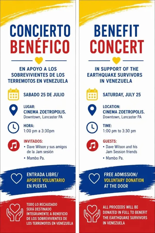 Benefit Concert support survivors in Venezuela
