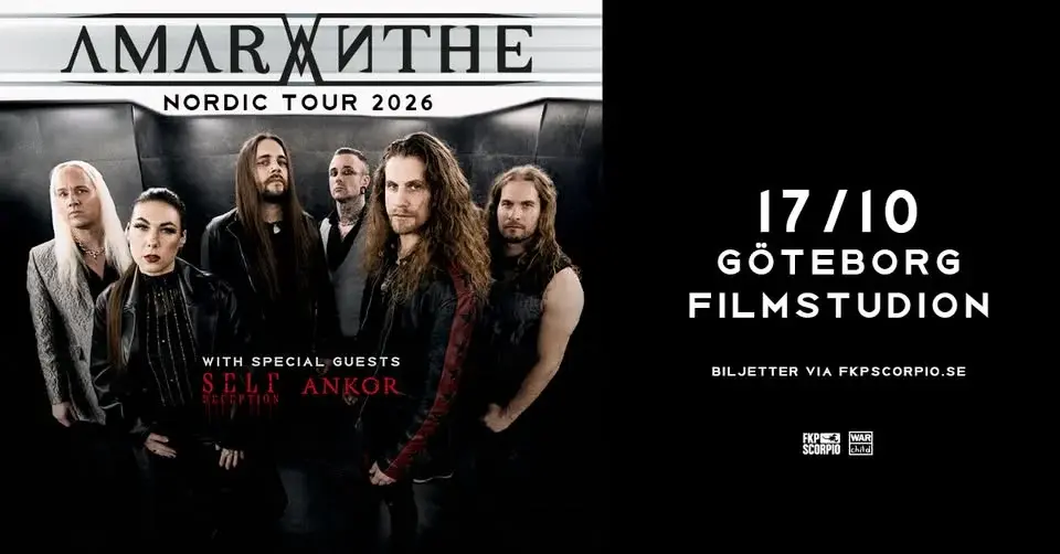 Amaranthe + Support: Self Deception + Ankor | Göteborg