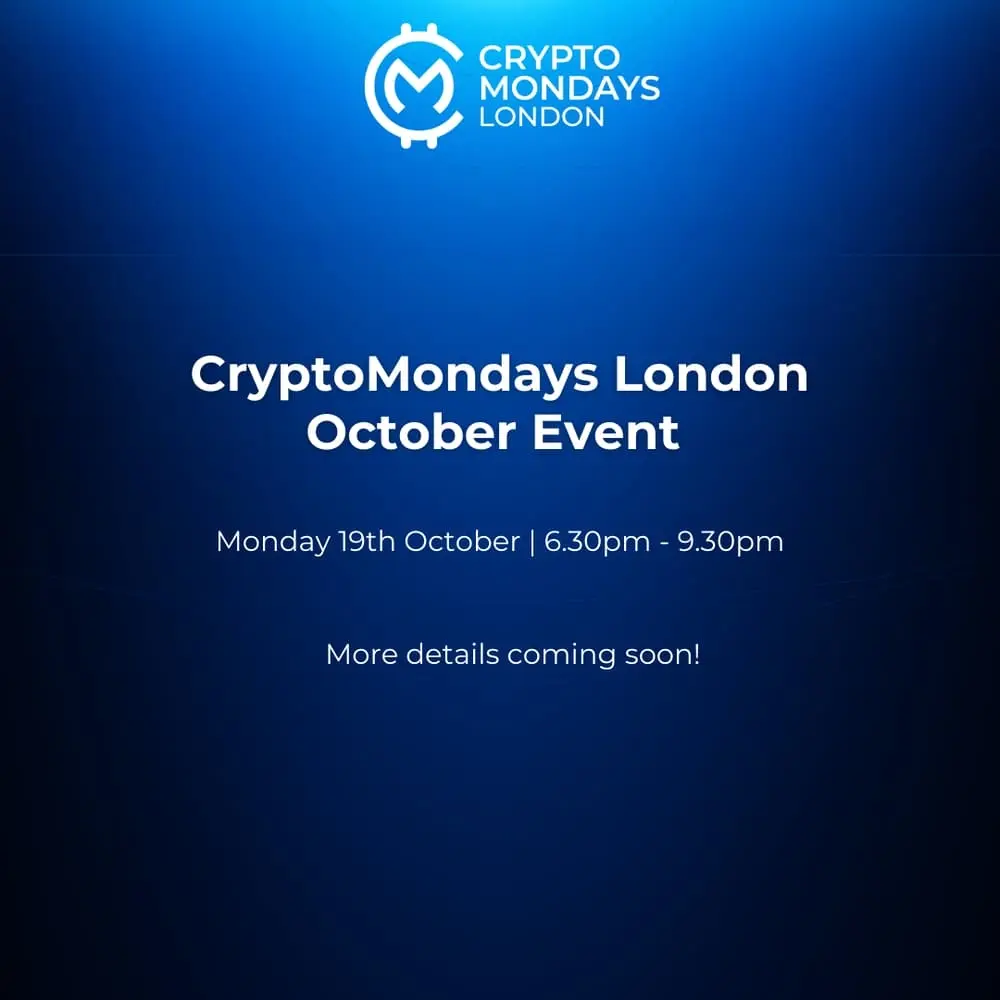 CryptoMondays London October Event