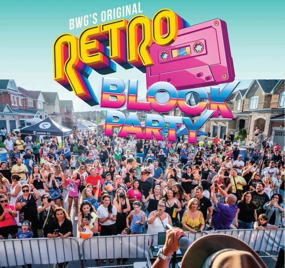 Retro Block Party +  Championship Cup Soccer Game Viewing Party Weekend