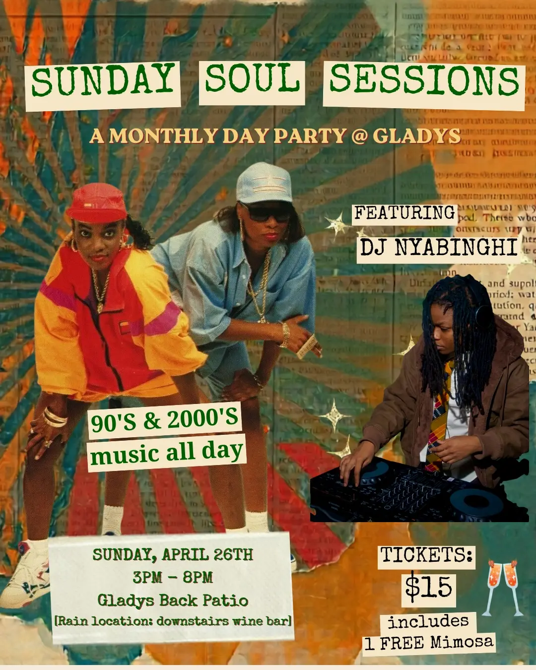 Sunday Soul Sessions: A Monthly Day Party @ Gladys