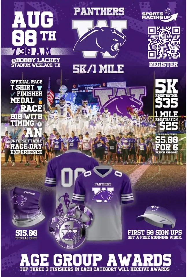 Weslaco Panthers 5k/1mile Run/Walk