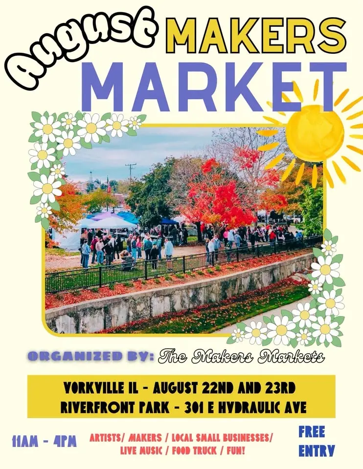 August Makers Market @ Yorkville Bicentennial Riverfront Park