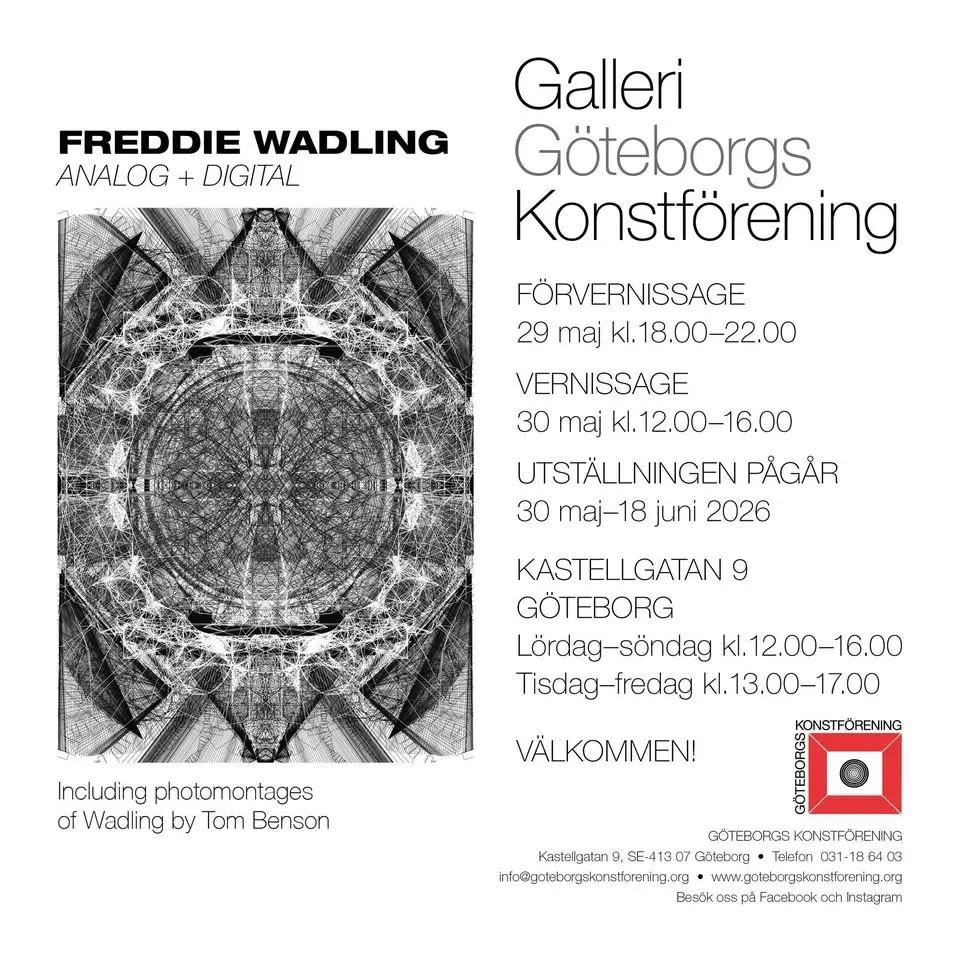 Förvernissage - Freddie Wadling & Live - Flowers of Darkness