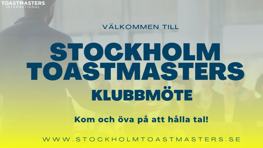 Öva på att hålla tal inför publik med oss!