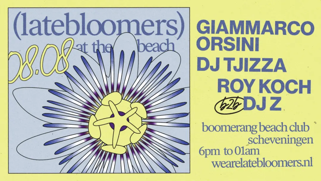 Latebloomers at the Beach with Giammarco Orsini & DJ Tjizza
