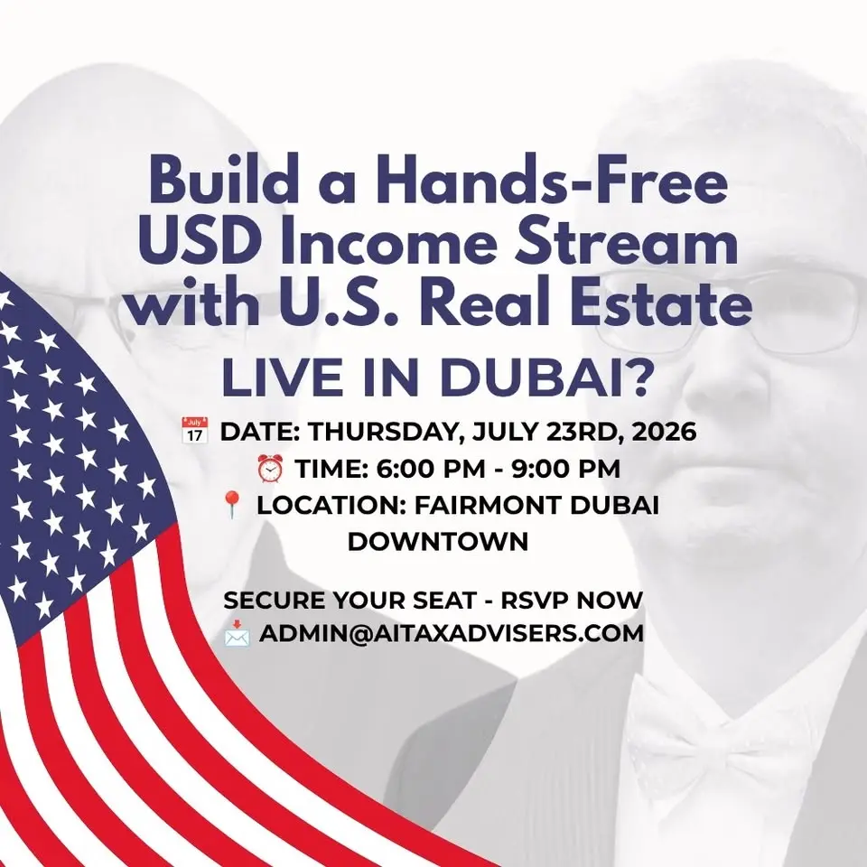 FREE SEMINAR - 🚨 LIVE IN DUBAI? BUILD A USD INCOME STREAM 🚨