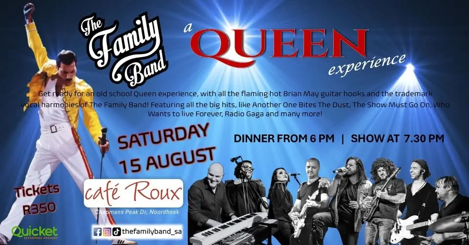 A Queen Experience with The Family Band ft. Mark Haze LIVE! @ café Roux