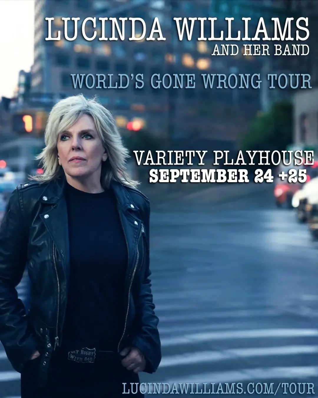 Lucinda Williams and Her Band – World's Gone Wrong Tour