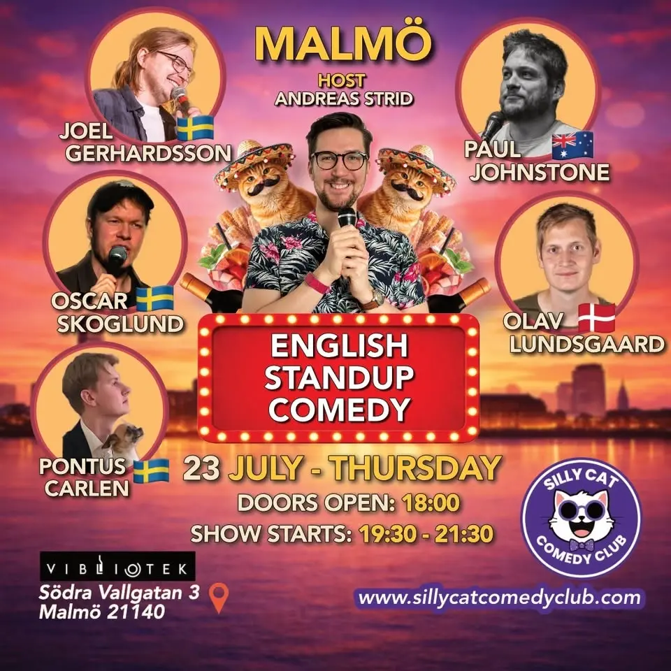English Standup Malmö, Thursday 23th July