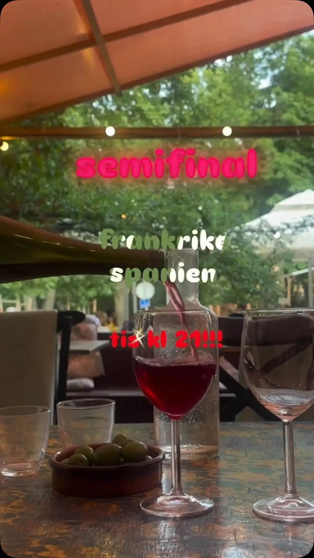 Semifinal: Frankrike vs Spanien