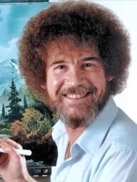 Bob Ross inspired painting night