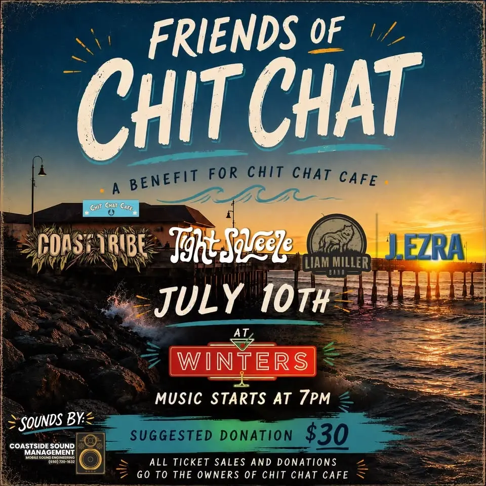 Friends Of Chit Chat Benefit: Coast Tribe/Tight Squeeze/Liam Miller/J.Ezra