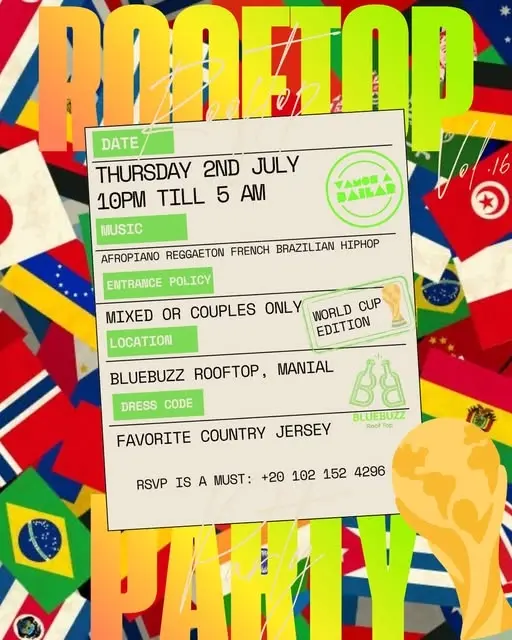 BlueBuzz Rooftop – World Cup Night
