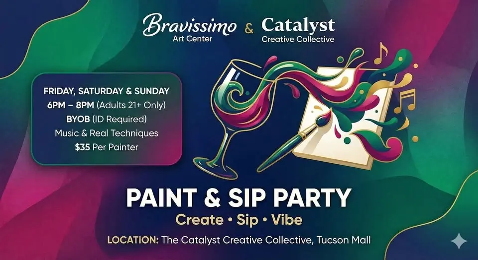 Create. Sip. Vibe. PAINT PARTY