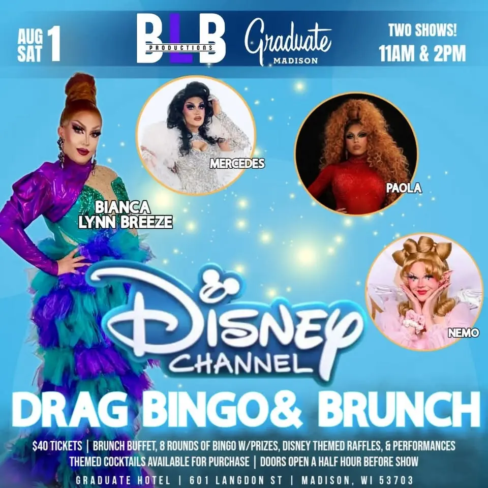 Disney Channel Drag Bingo & Brunch (11AM)