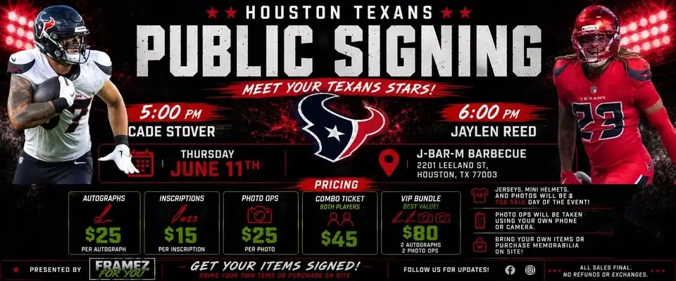 Cade Stover & Jaylen Reed Public Autograph Signing