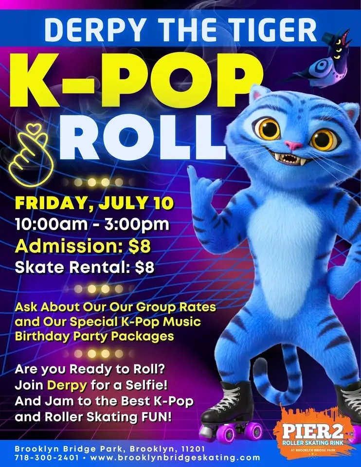 🎶🛼 K‑POP ROLL with Derpy the Tiger! 🛼🎶
