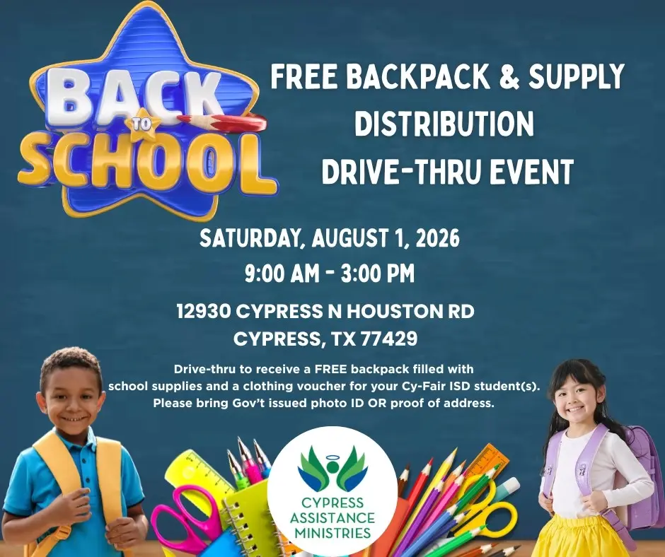 CAM Backpack & School Supply Distribution