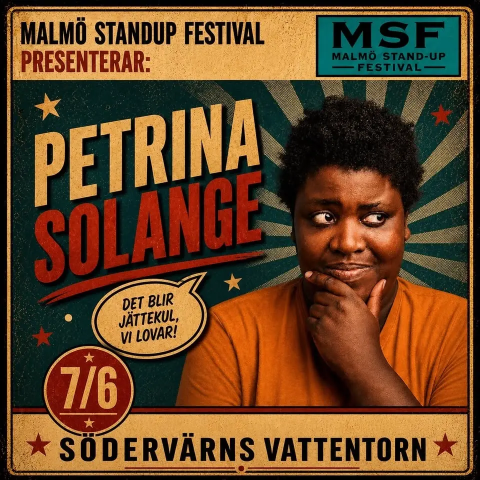 Petrina Solange på Malmö Standup Festival