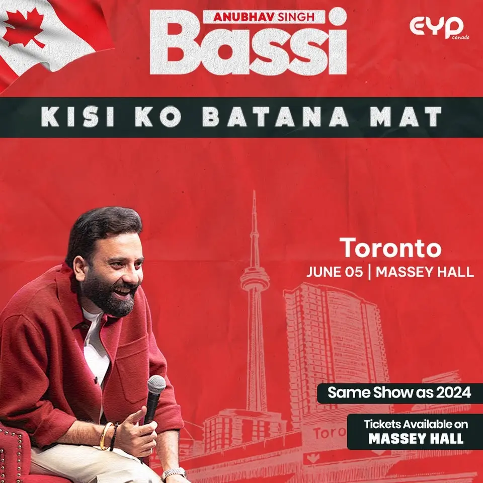Bassi's "Kisi Ko Batana Mat" Canada Tour 2026