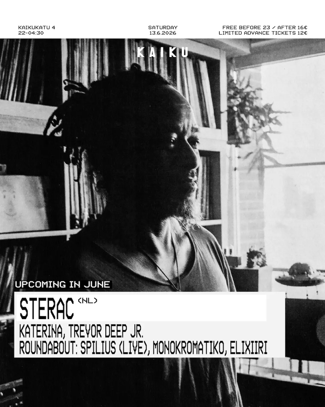 Kaiku presents: STERAC (NL) – 45 Years in Music