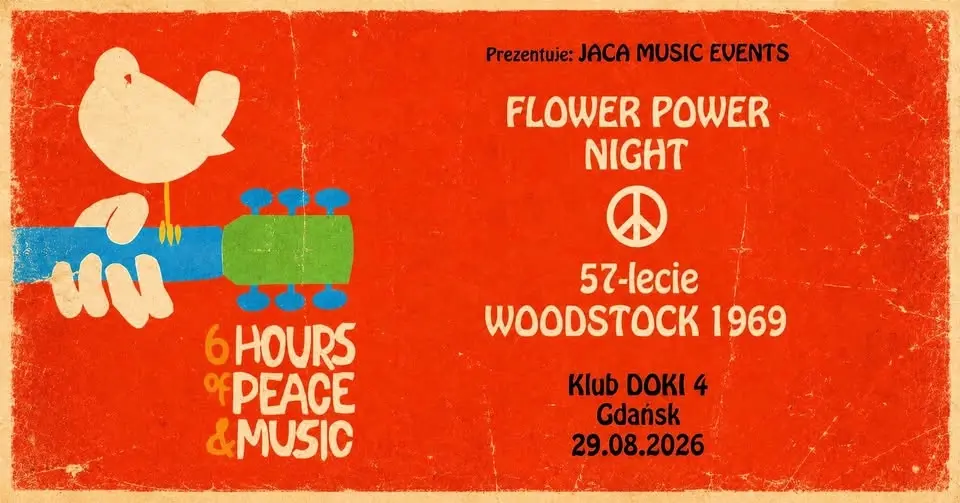 FLOWER POWER NIGHT: 57-lecie Woodstock Festival