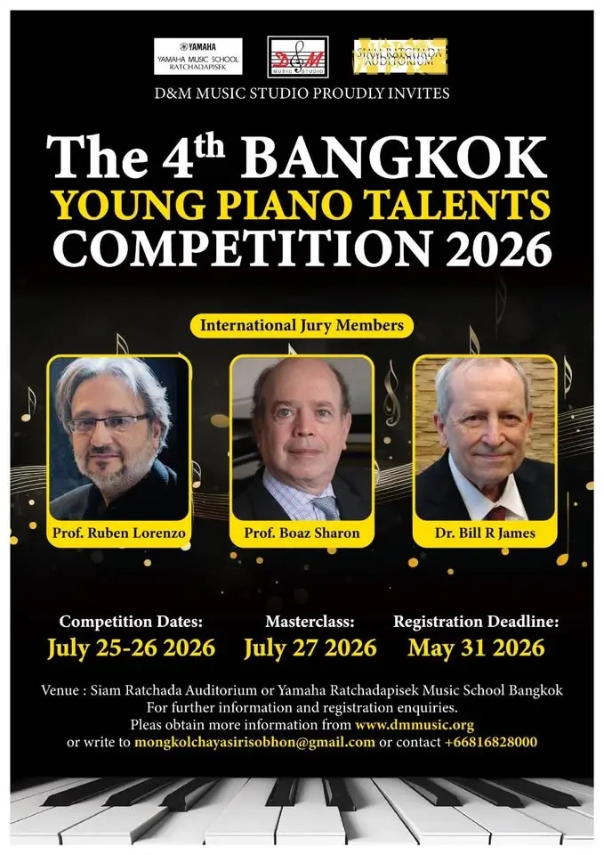 The 4th Bangkok Young Piano Talents Competition 20263