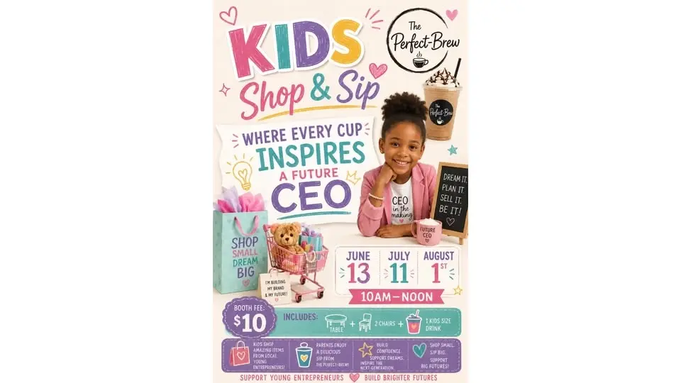 Where Every Cup Inspires a Future CEO- Kids Shop & Sip 