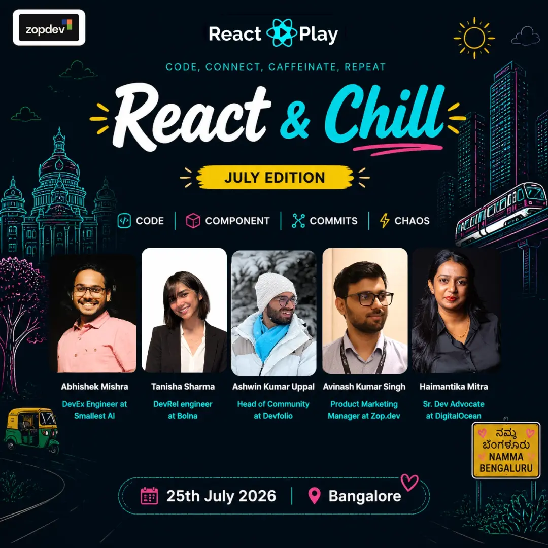 React and Chill - July Meetup - 26th Edition