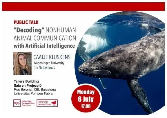 CAE Seminar: "“Decoding” Nonhuman Animal Communication with Artificial Intelligence"