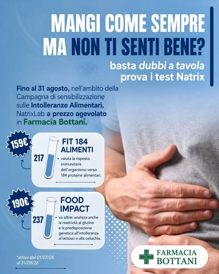 Test intolleranze genetico e immunologico