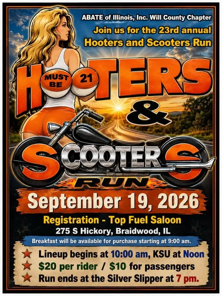 23rd annual Hooters & Scooters run