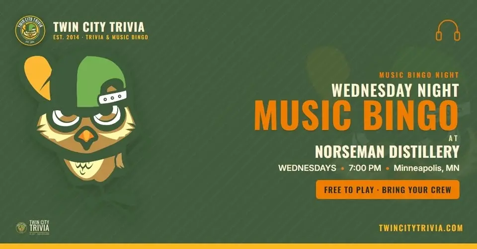 Wednesday Night Music Bingo at Norseman Distillery!